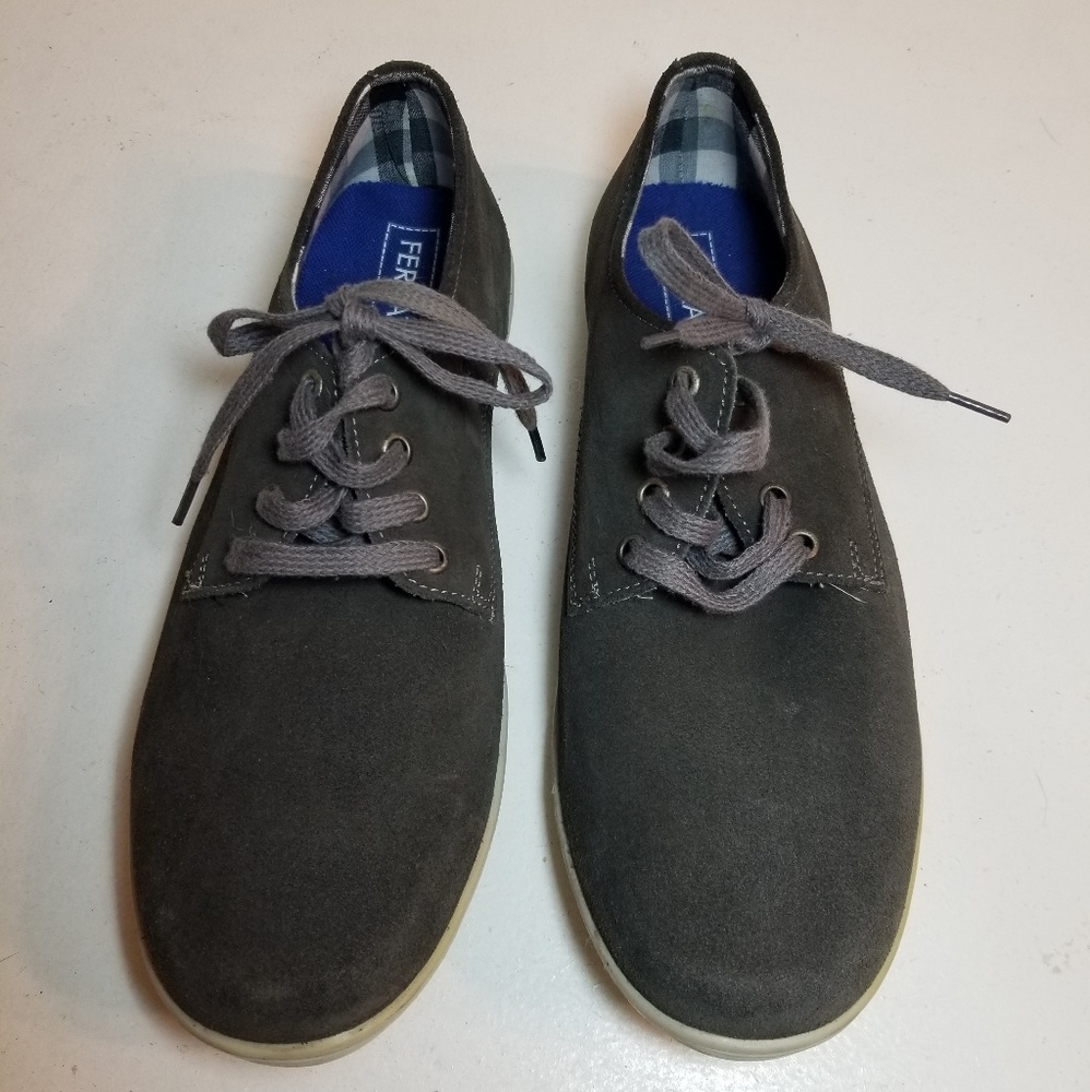 Ferrato men gray dressy shoes size 8.5